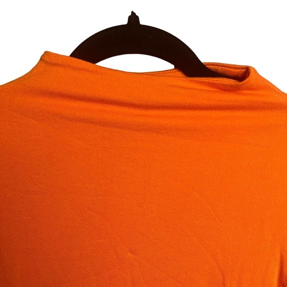 Naked Wardrobe BARE X Sweet T Mock Neck Crop Top In Deep Orange Size XL NWT - Picture 4 of 8